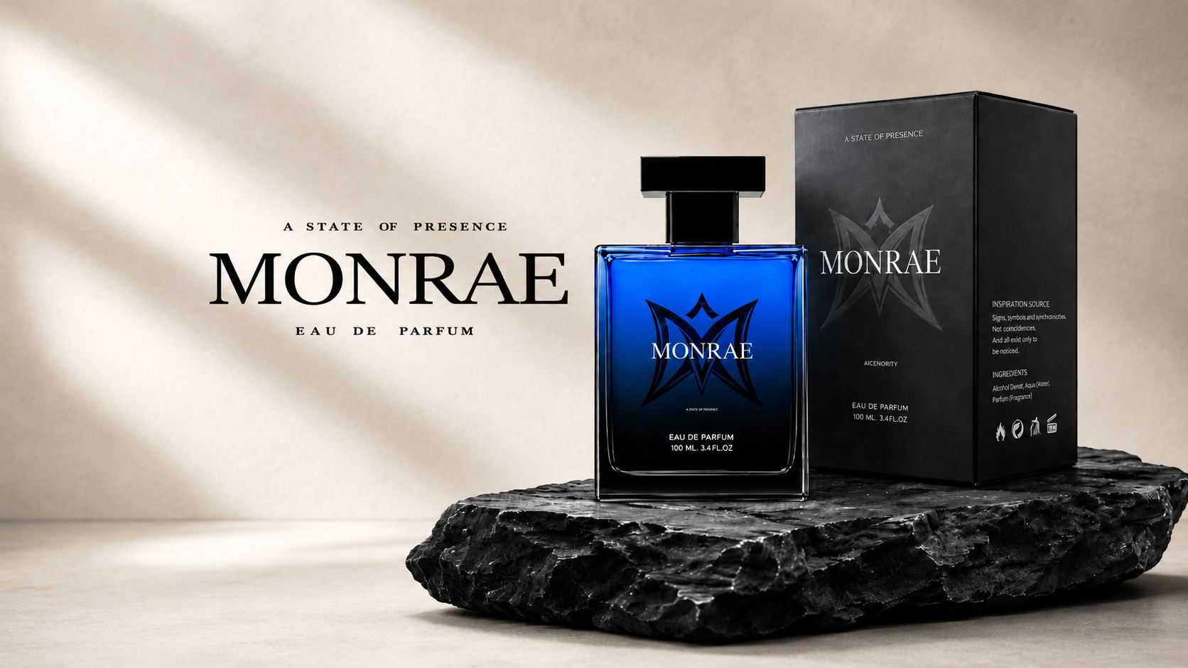 MONRAE Eau de Parfum con frasco y caja